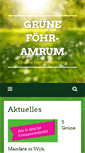 Mobile Screenshot of gruene-foehr-amrum.de